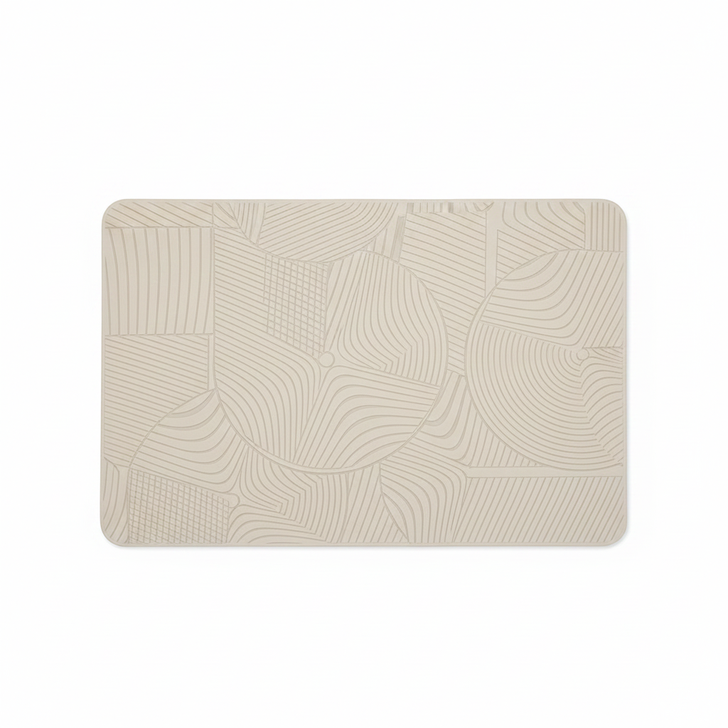 Tapis de bain en diatomite blanc - vue principale
