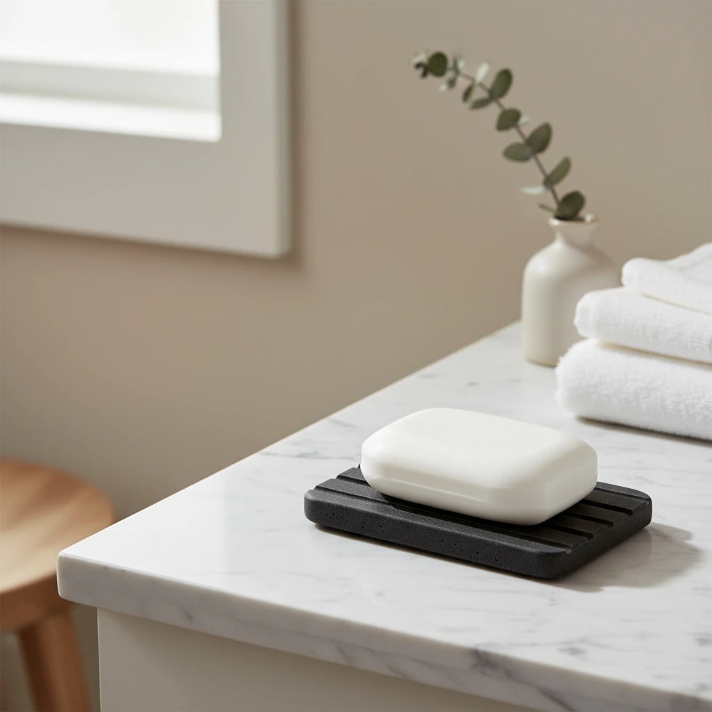 Porte Savon Noir 4